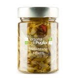 Aubergine fillets in oil