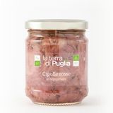 Red onions in negroamaro wine