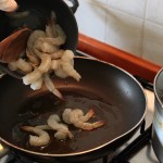 Crevettes à la poêle