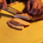 Préparation des tranches de pain grillées