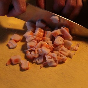 Preparation of the crabmeat