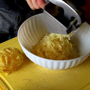 Schiacciare le patate