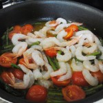 Add the shrimps