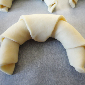 Croissants formen