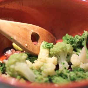Broccoli and Romanesco cauliflower