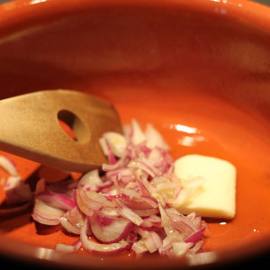 Butter and shallot