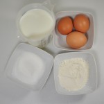 Ingredientes para la crema pastelera