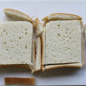 Pan blanco rebanado
